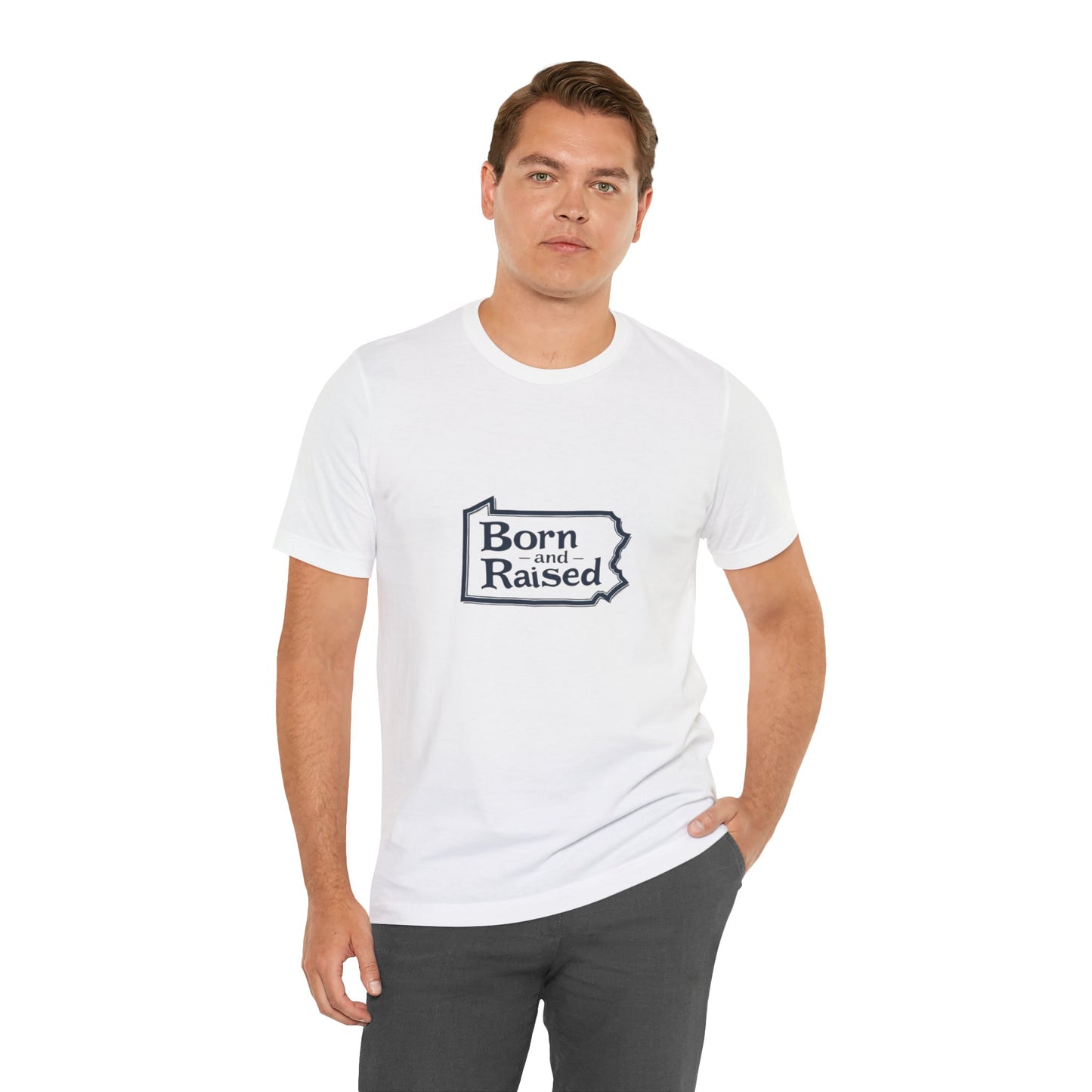 Born and Raised Unisex Jersey Short Sleeve Tee - Comfortable, Casual Apparel for Proud Locals