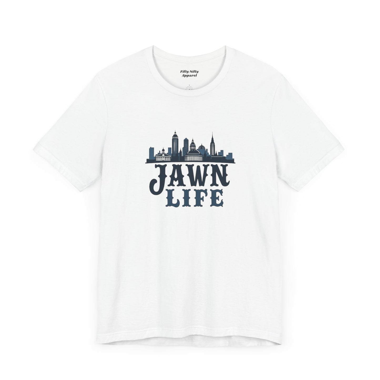 Jawn Life Unisex Jersey Tee - City Skyline Graphic Tee for Urban Style