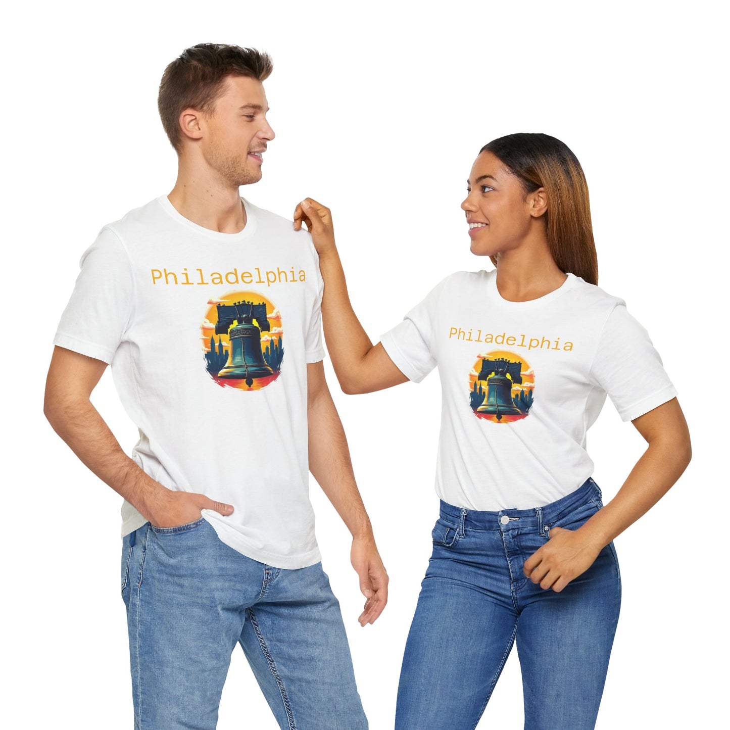 Philadelphia Tee - Unisex Jersey Short Sleeve with Liberty Bell Design