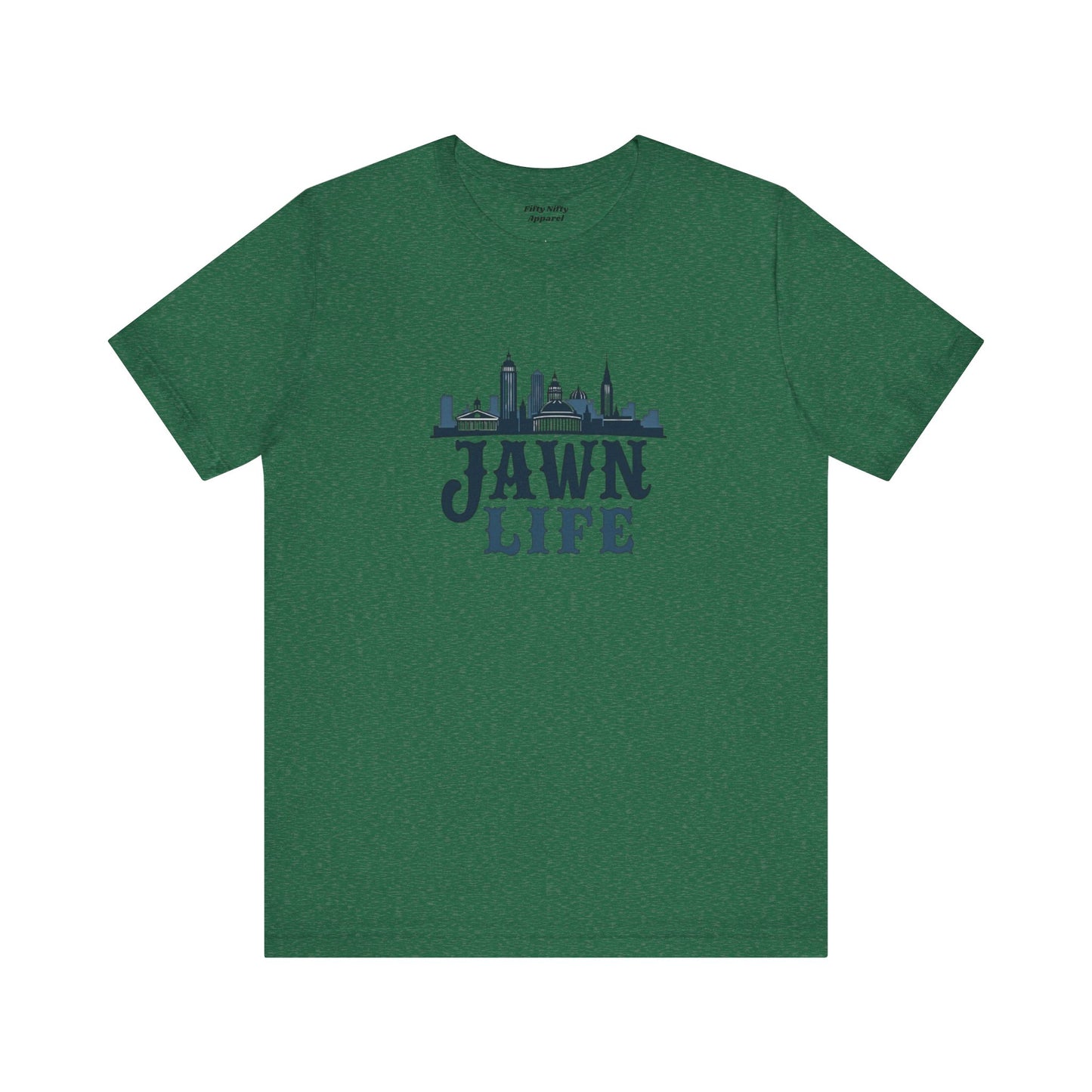 Jawn Life Unisex Jersey Tee - City Skyline Graphic Tee for Urban Style