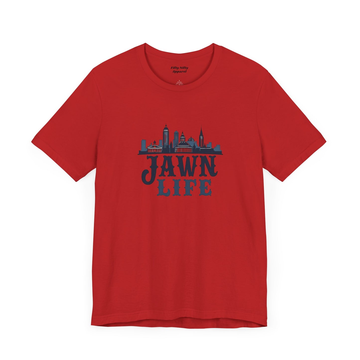 Jawn Life Unisex Jersey Tee - City Skyline Graphic Tee for Urban Style