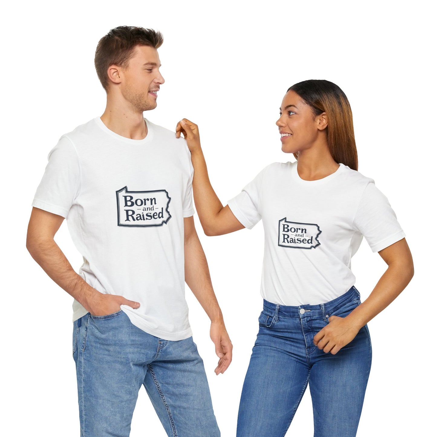 Born and Raised Unisex Jersey Short Sleeve Tee - Comfortable, Casual Apparel for Proud Locals
