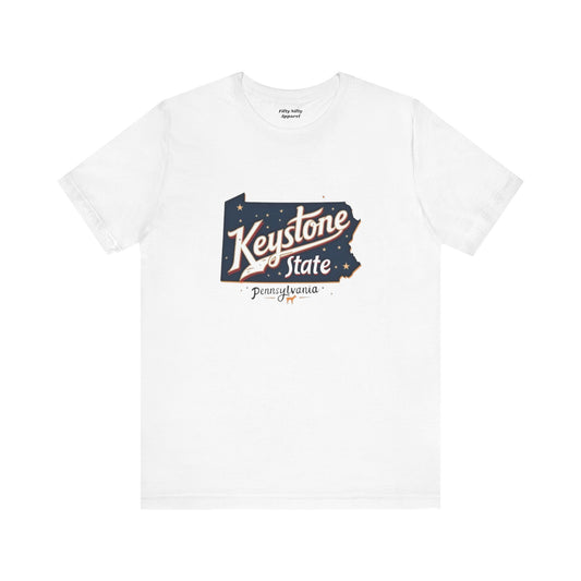 Keystone State Unisex Jersey Tee - Vintage Pennsylvania Design