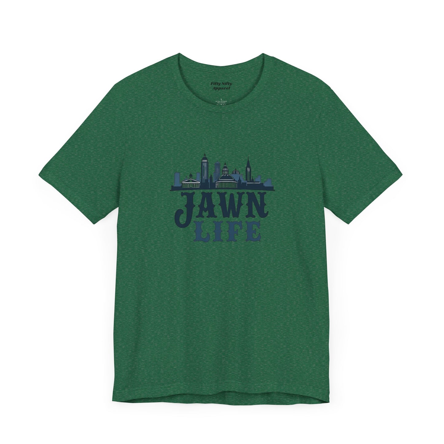 Jawn Life Unisex Jersey Tee - City Skyline Graphic Tee for Urban Style