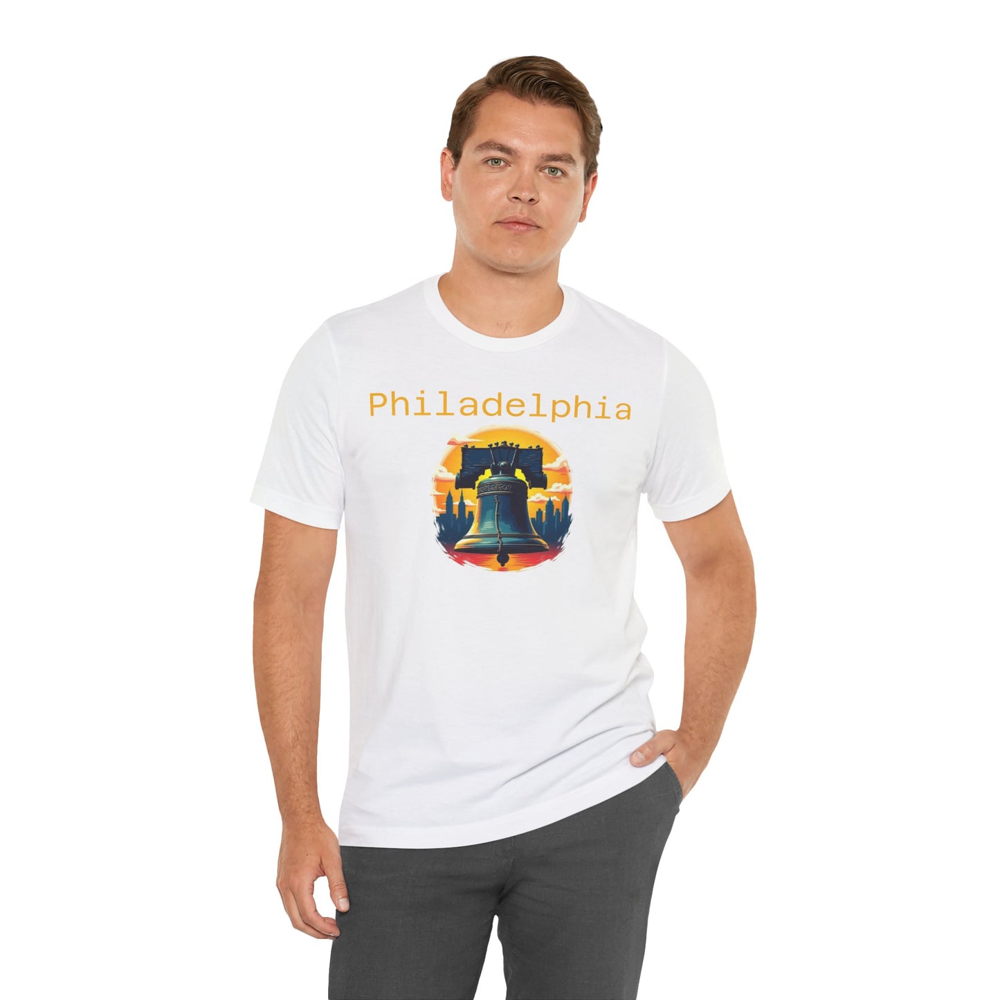 Philadelphia Tee - Unisex Jersey Short Sleeve with Liberty Bell Design